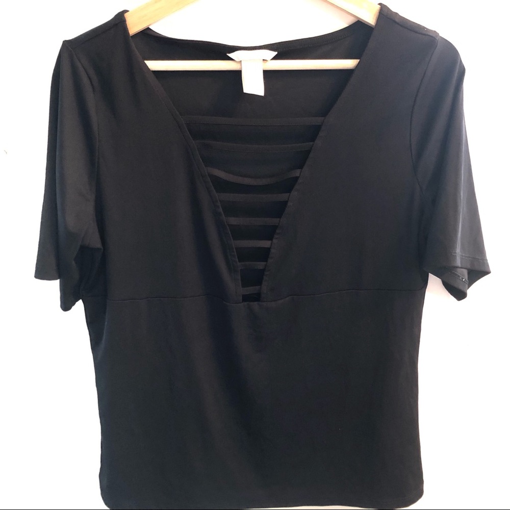 H&M Women Top Black Size L